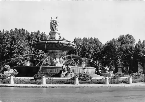 BR12008 Aix en Provence La Grande Fontaine Frankreich Echtfoto
