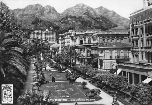 BR19407 les jardins publics menton france