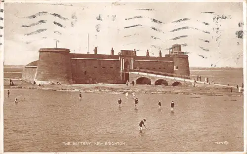 uk27758 the battery new brighton real photo uk