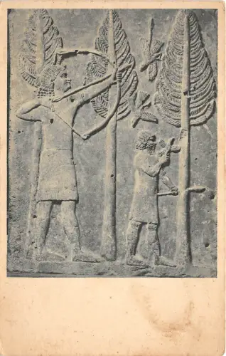 B71165 Cacciatori Rilievo di Chorsabad Louvre Storia dell Arte Frankreich