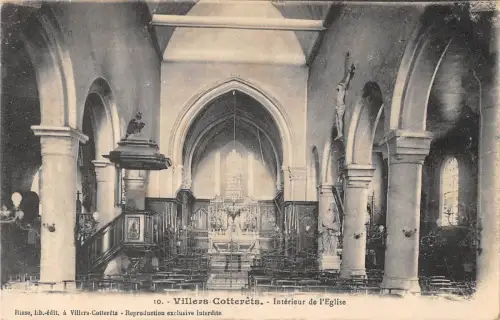 BF7154 villers cotterets interieur de l eglise france Frankreich
