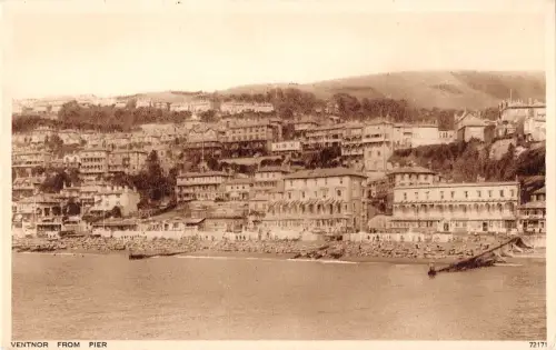 BR87701 ventnor from pier real photo uk
