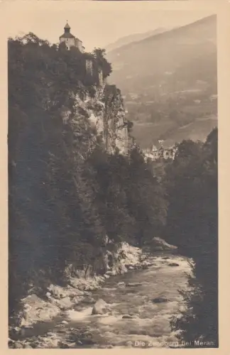 B79691 die zenoburg bei meran italy front/back image