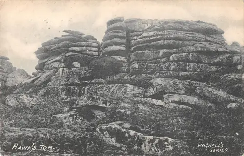 uk26745 hawks tor real photo uk