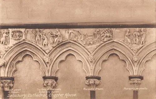 uk31924 chapter house salisbury cathedral real photo uk