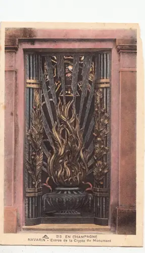BF16190 navarin entree de la crypte du monument france front/back image