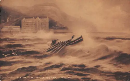 uk27798 sea llandudno wales real photo uk