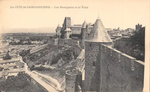 BF6843 les remparts et la ville carcassone france Frankreich