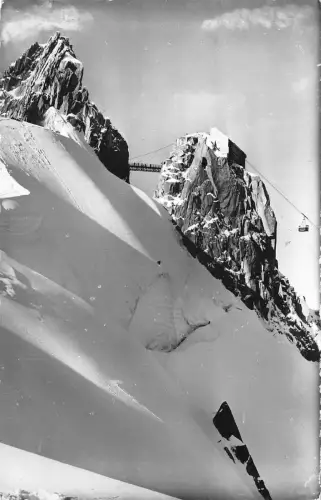 BR11500 Chamonix Mont blanc teleferique de aiguille du midi Echtfoto Frankreich