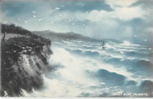 uk28210 coast near falmouth uk