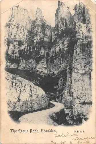 uk251 the castle rocks cheddar real photo uk