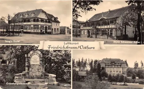 BG15074 luftkurort friedrichsbrunn ostharz multi views germany CPSM 14x9cm