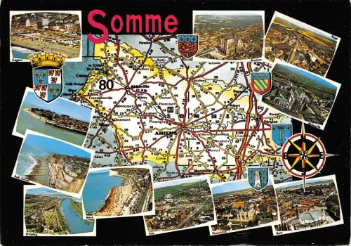 BR43211 Somme Karte cartes geographiques Frankreich