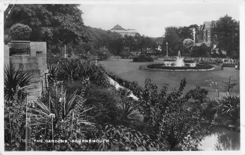 uk20712 the gardens bournemouth real photo uk
