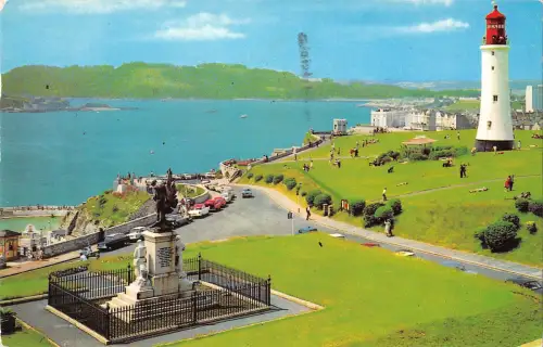 uk9383 smeatons tower the hoe and sound plymouth uk