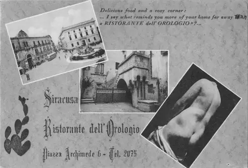 BR47542 Siracusa ristorante dell orologio Italien