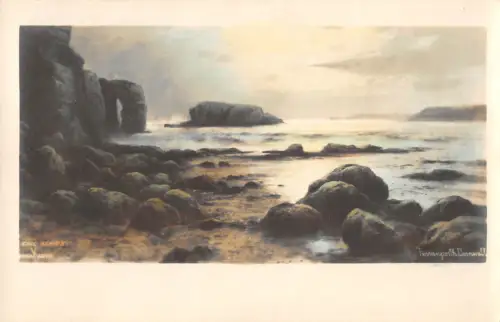 uk17807 perranporth cornwall real photo uk