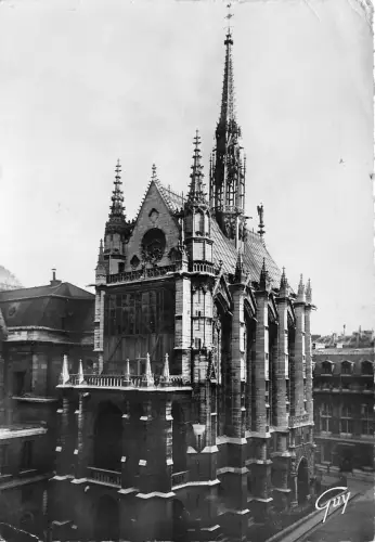 BR7691 Paris La sainte Chapelle boulevard du palais france