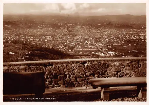 BR7269 Fiesole Panorama di Firenze italy