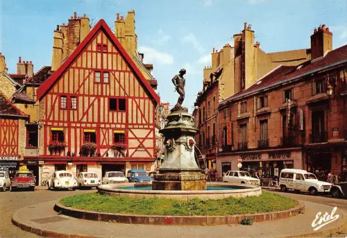 BR52912 Place francois rude et fonyaine du bareuzai Dijon Frankreich