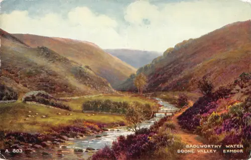 uk10883 Badgworthy Water doone valley exmoor uk
