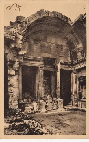 BF11418 jardin de la fontaine l interieur du temp nimes france front/back image