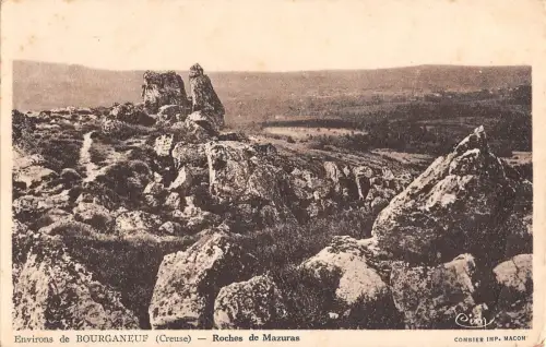 BR73088 environs de bourganeuf roches de mazuras france