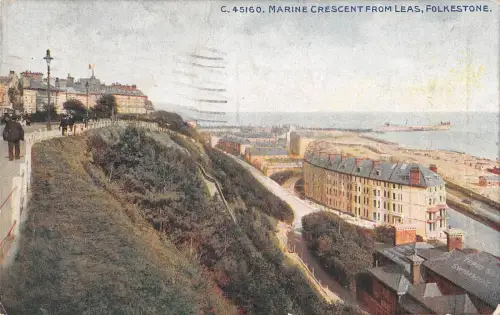 uk26509 marine crescent from leas folkestone uk