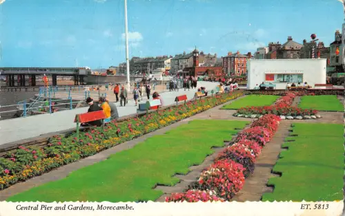 uk8101 central pier and gardens morecambe uk
