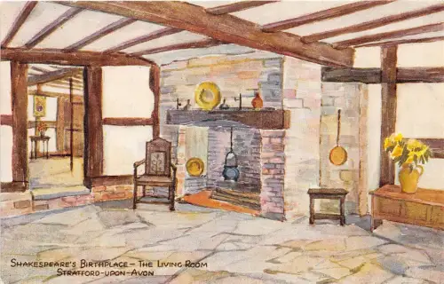 B89317 shakespeares geburtsort das wohnzimmer stratford upon avon uk