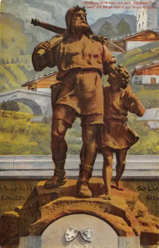 B105687 Deutschland Altdorf Teldenkmal Statue Denkmal