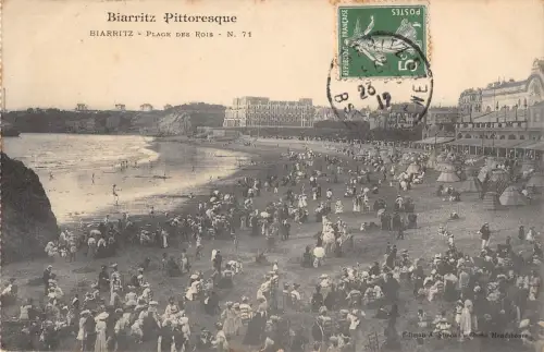 BR72760 biarritz plage des rois france