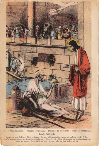 BR45405 Jerusalem pisina prostatica teich bethesda jesus paint paintures israel