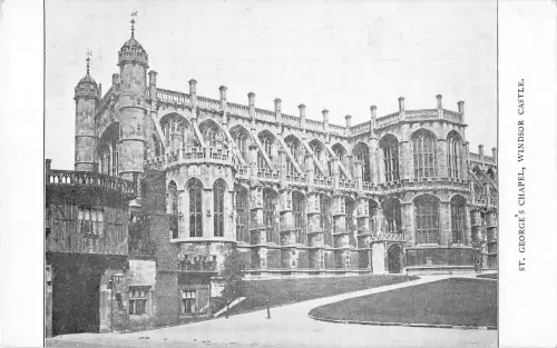 uk21598 st georges chapel windsor castle real photo uk