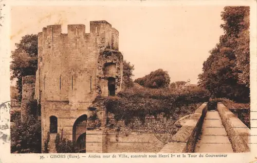 BR53780 ancien mur de ville Gisors France 1 2