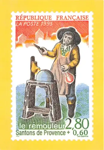 BR30023 Briefmarken Le remouleur metiers profesions Santons de Provence