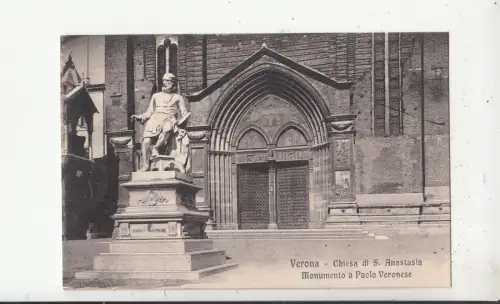 BF32355 verona chiesa di s anastasia italy front/back image