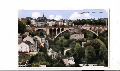 BF16713 luxembourg pont adolphe front/back image