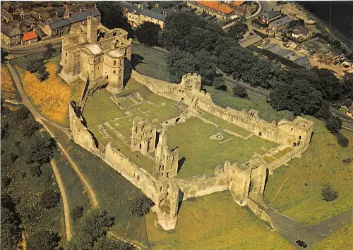 uk52513 warkworth castle northumberland real photo uk