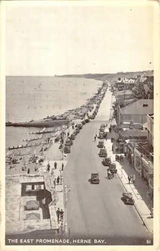 uk19632 east promenade herne bay real photo uk