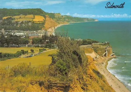 BR82966 sidmouth from peakhill uk