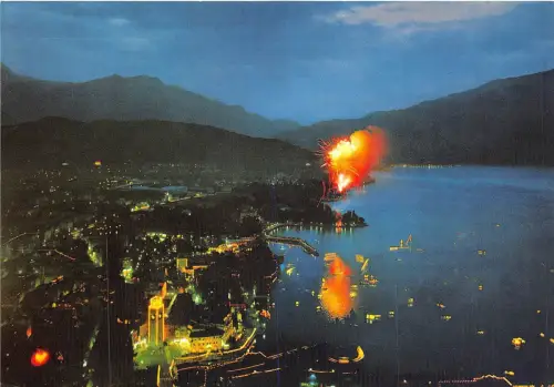 BF40707 lago di garda riva di notte di fiaba italy feuerwerk feu d'artifice