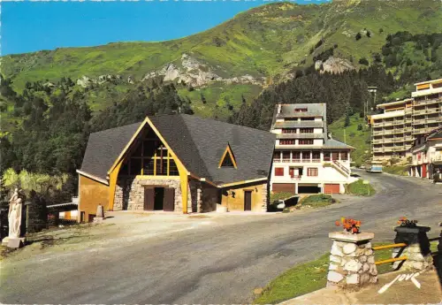 BR47585 Gourette la chapelle et la route du col d aubisque Frankreich
