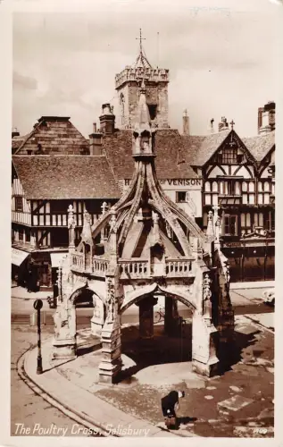 uk27853 Geflügelkreuz Salisbury Echtfoto UK