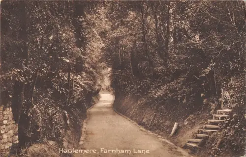 uk27789 farnham lane haslemere real photo uk