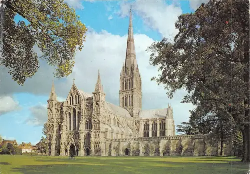 uk45650 salisbury cathedral west front uk