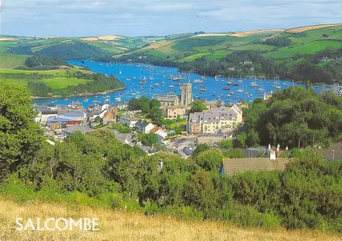 BR76490 Salcombe von Bonfire Hill UK
