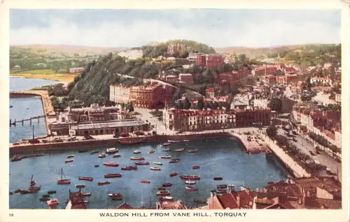 uk25728 waldon hill from vane hill torquay uk