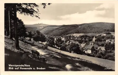 BG28771 wernigerode harz blick auf hasserode u brocken germany CPSM 14x9cm