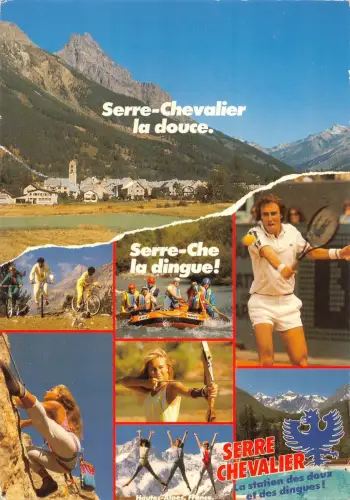 BT12527 Serre chevalier la station des doux des dingues Radfahren Tennis Klettern